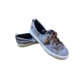 Sperry Womens 6M Crest Vibe Sneakers Shoes In Grey STS81902